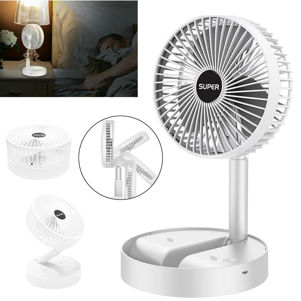 Portable Desk Fan Foldable USB Table Fan Rechargeable Fan Mini Cooling Fans
