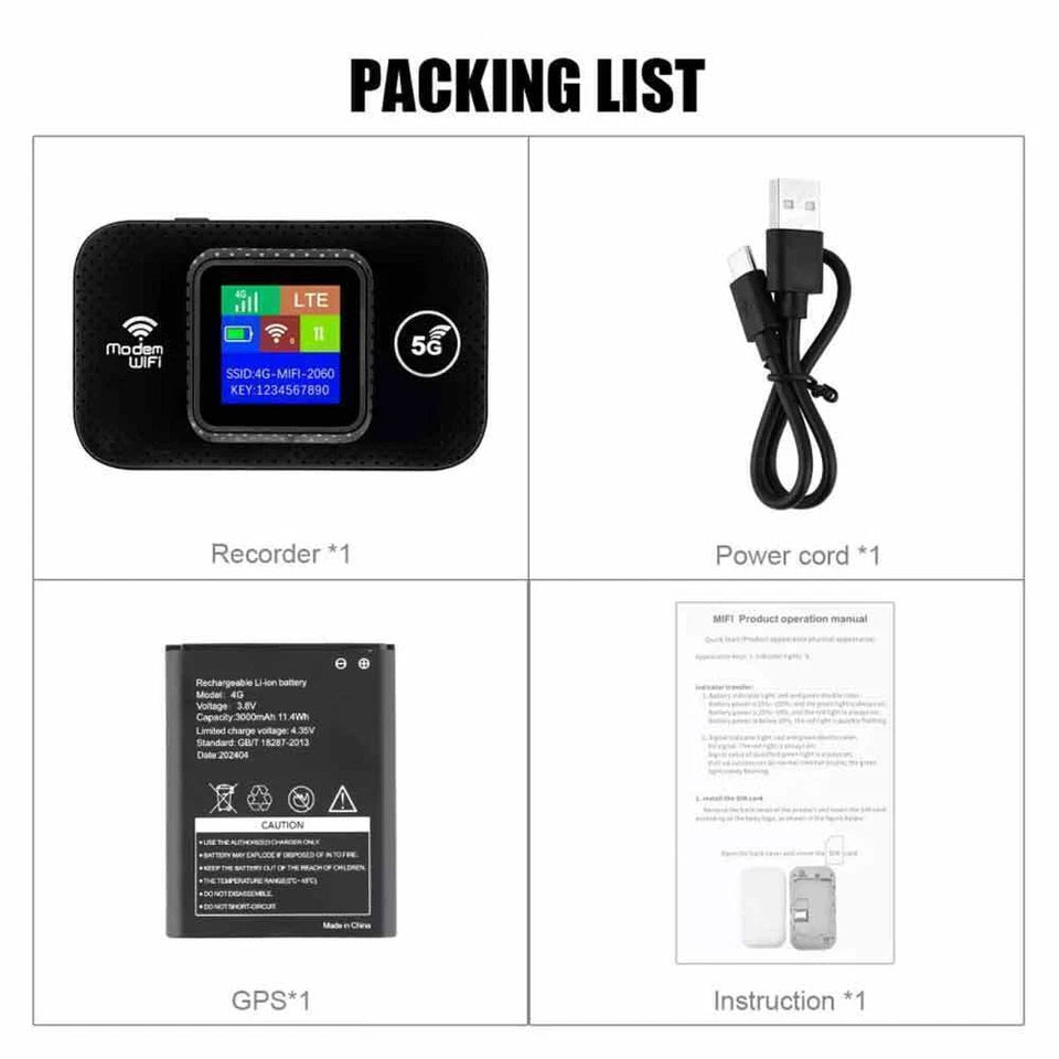4G LTE WiFi Router Unlocked Portable Hotspot Modem 3000mAh Battery 10 Devices AU