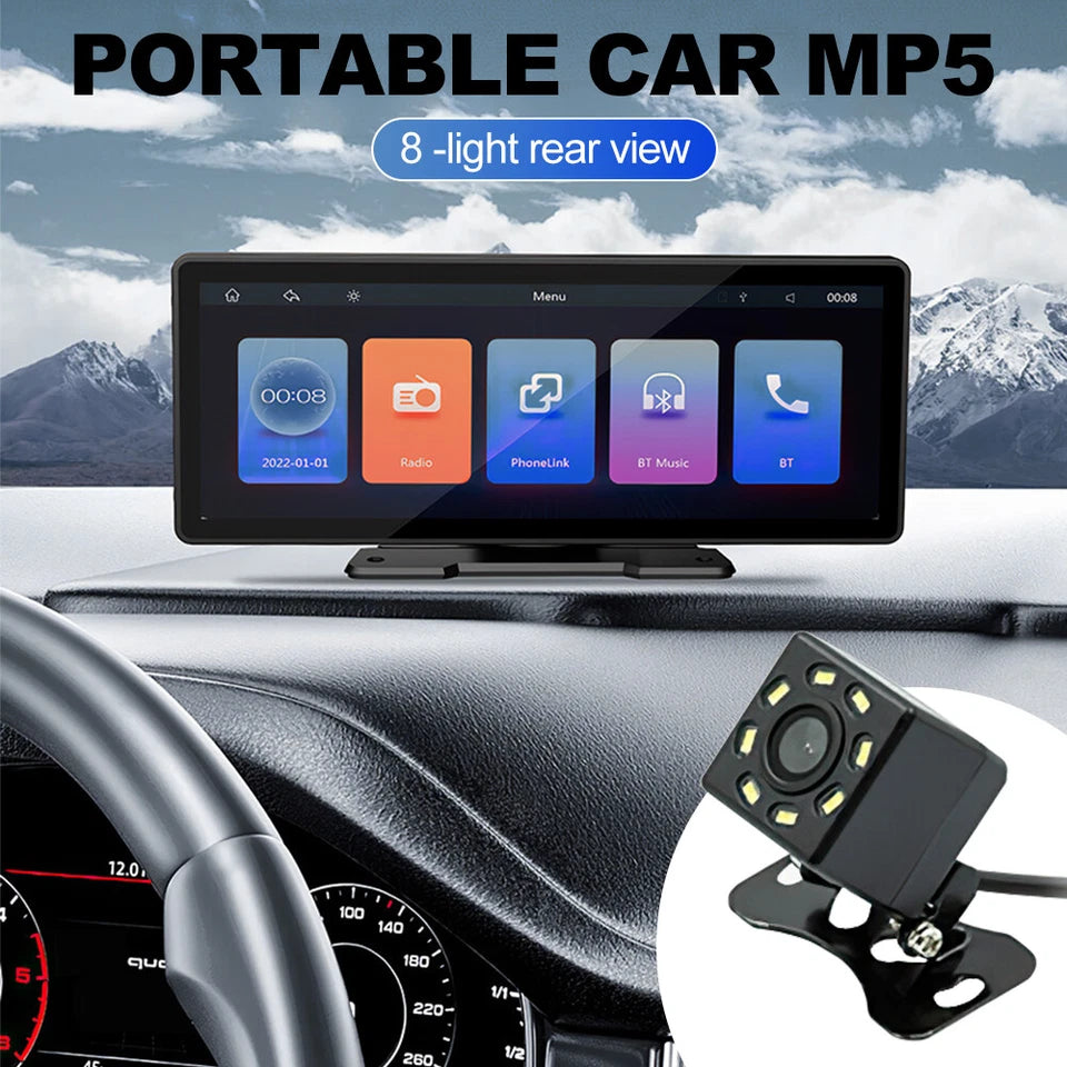 Portable 9 Inch Wireless Car Stereo for Apple Carplay & Android Auto Head Unit