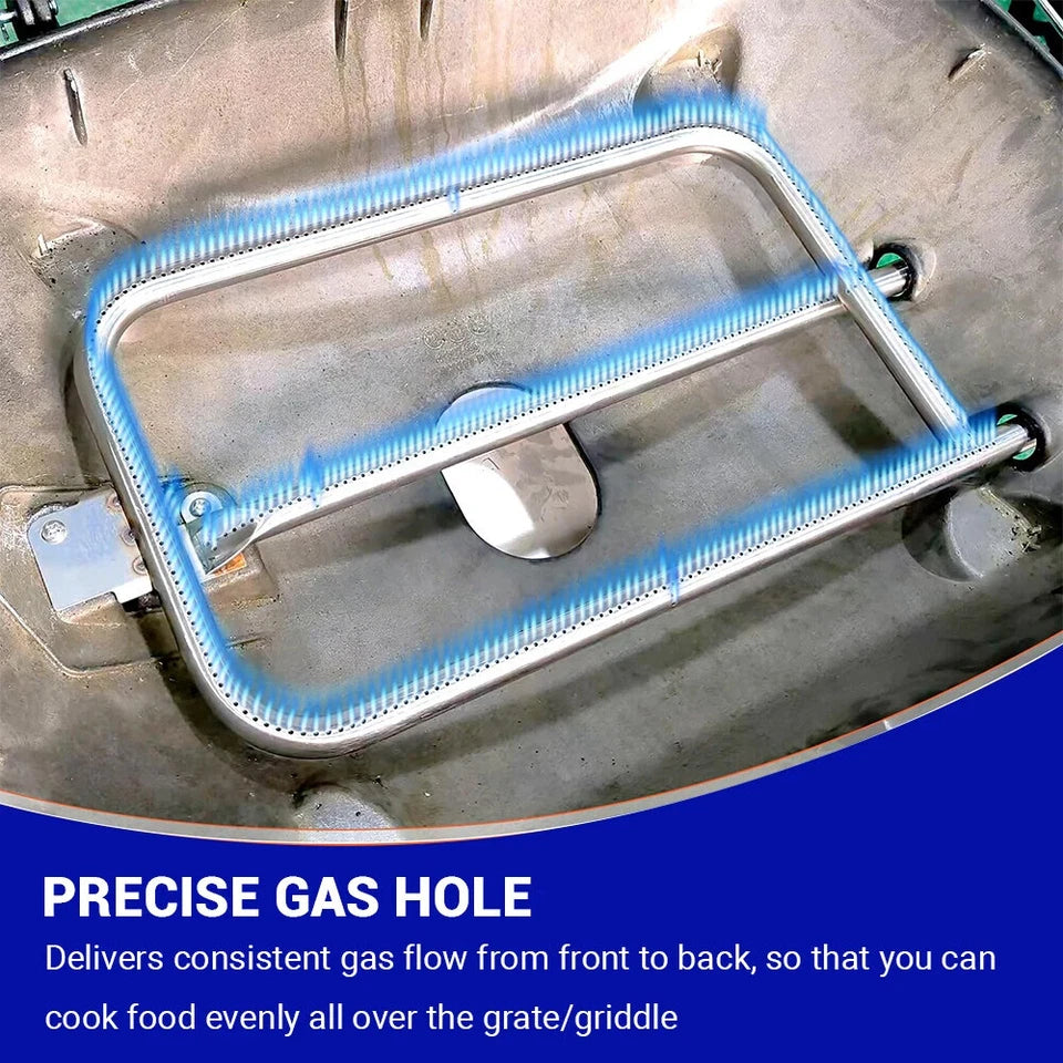 304 Stainless Steel Grill Burner Tube Set Compatible with Weber Q300 Q320 Q3000 Q3200