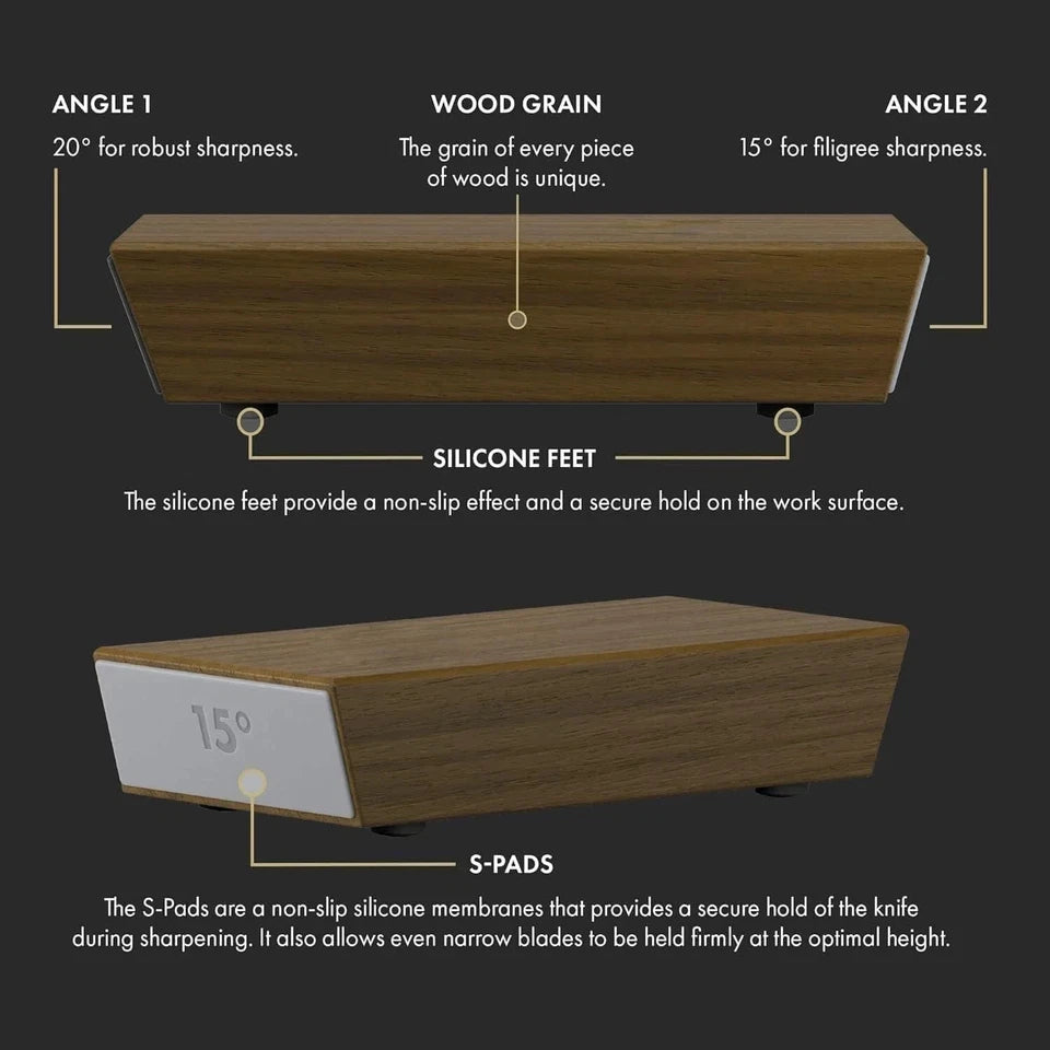 Rolling Knife Sharpening System Sharpener Made Easy 15&20 Degree Sharpening