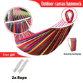 Double Hammock 280x150cm Cotton Outdoor Swing Bed 320kg Red Blue