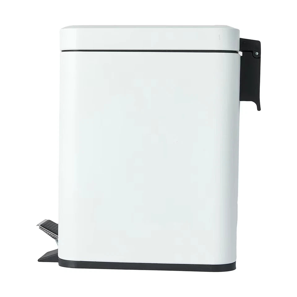 5L Bathroom Rubbish Bin Garbage Dust Waste Trash Toilet Small Slim Lid Pedal Bin