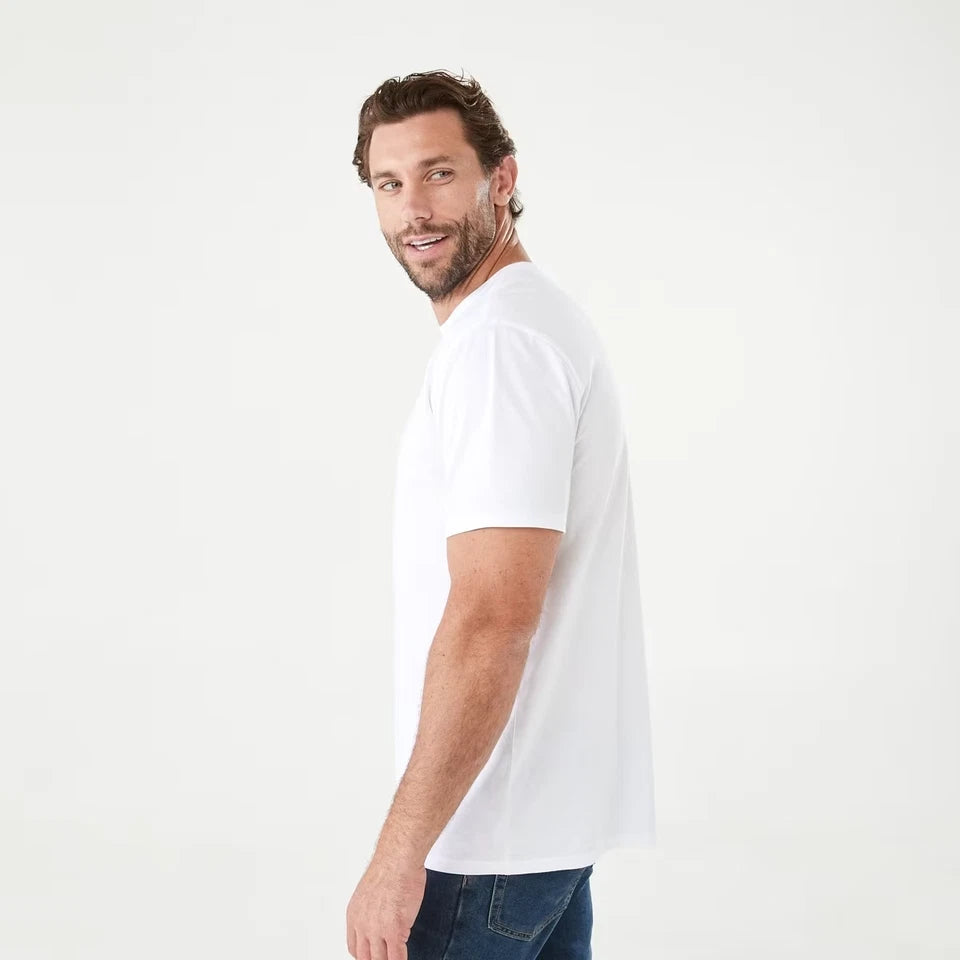 Men's Heavy Premium Cotton Plain Blank T-shirt Basic Tee White Black Grey New AU