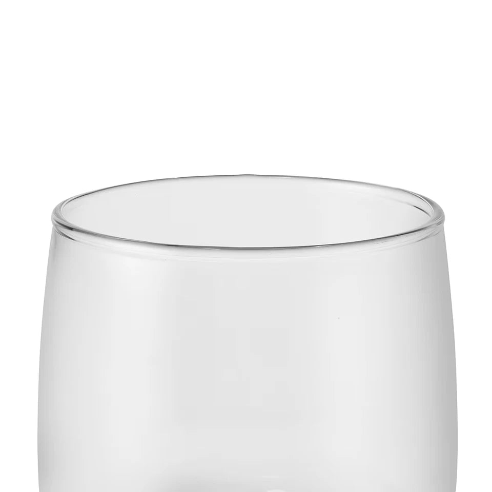 Set of 6 Everyday Drinking Glasses Highball Flute Tumblers Wine & water Glass