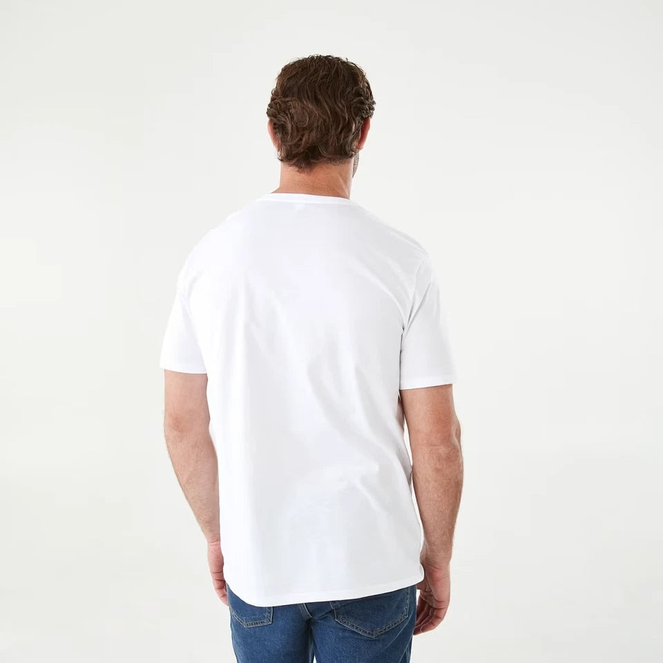 Men's Heavy Premium Cotton Plain Blank T-shirt Basic Tee White Black Grey New AU