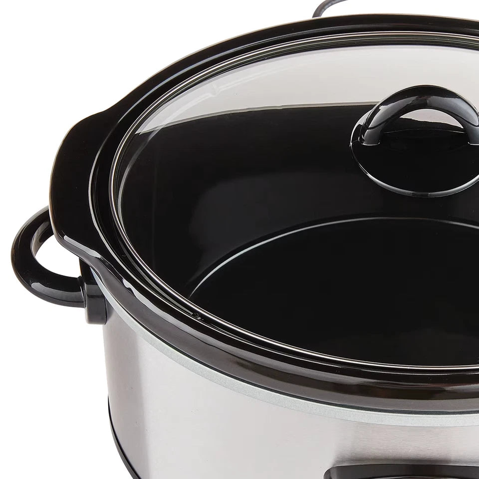 3L/5L/6.5 Slow Cooker With Ceramic Pot+Stainless Steel Overnight Cooker