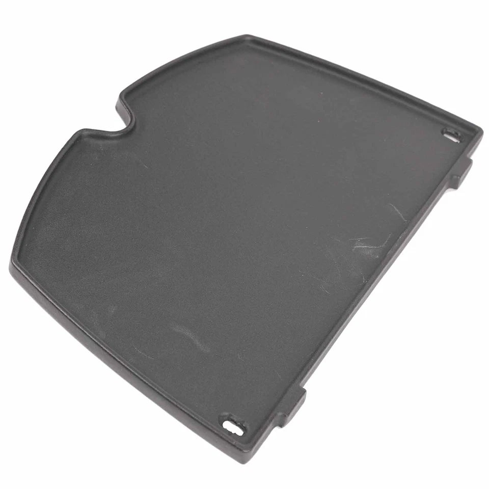 6558 Cast Iron Half Griddle Plate Compatible with Weber Baby Q100 Q120 Q1000 Q1200