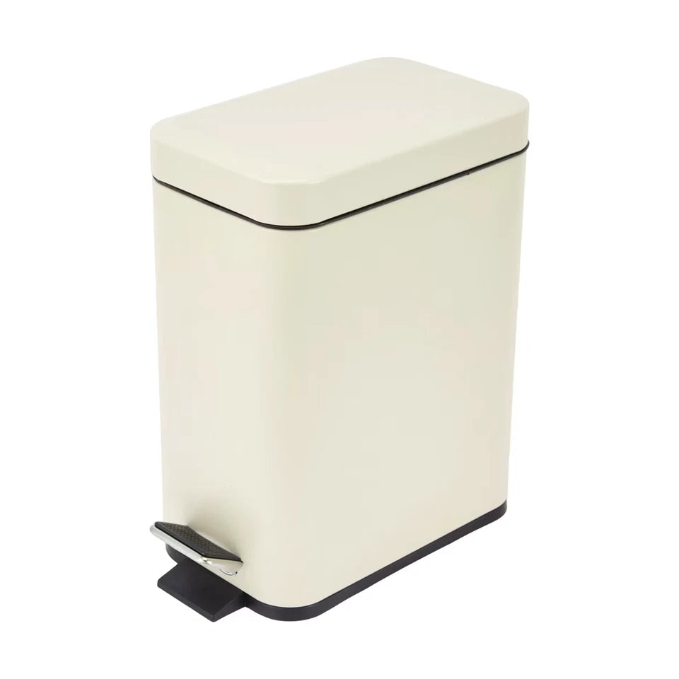 5L Bathroom Rubbish Bin Garbage Dust Waste Trash Toilet Small Slim Lid Pedal Bin