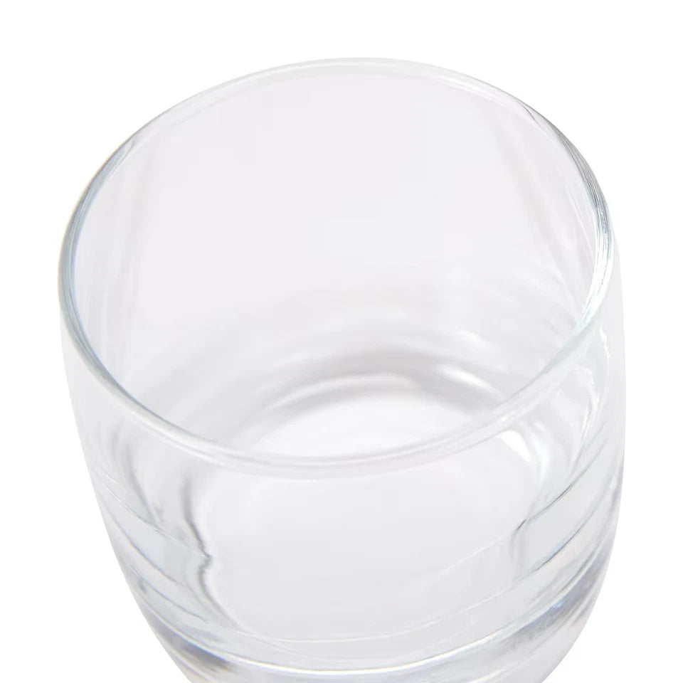 Set of 6 Everyday Drinking Glasses Highball Flute Tumblers Wine & water Glass