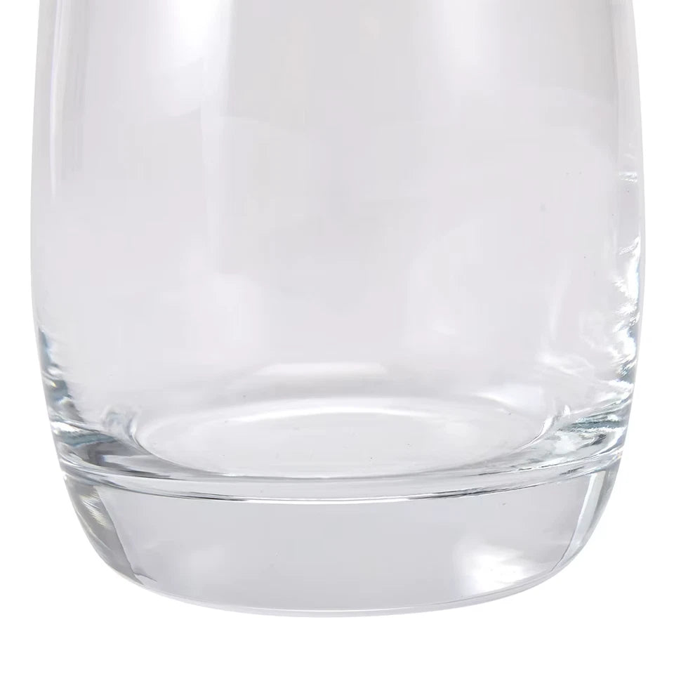Set of 6 Everyday Drinking Glasses Highball Flute Tumblers Wine & water Glass