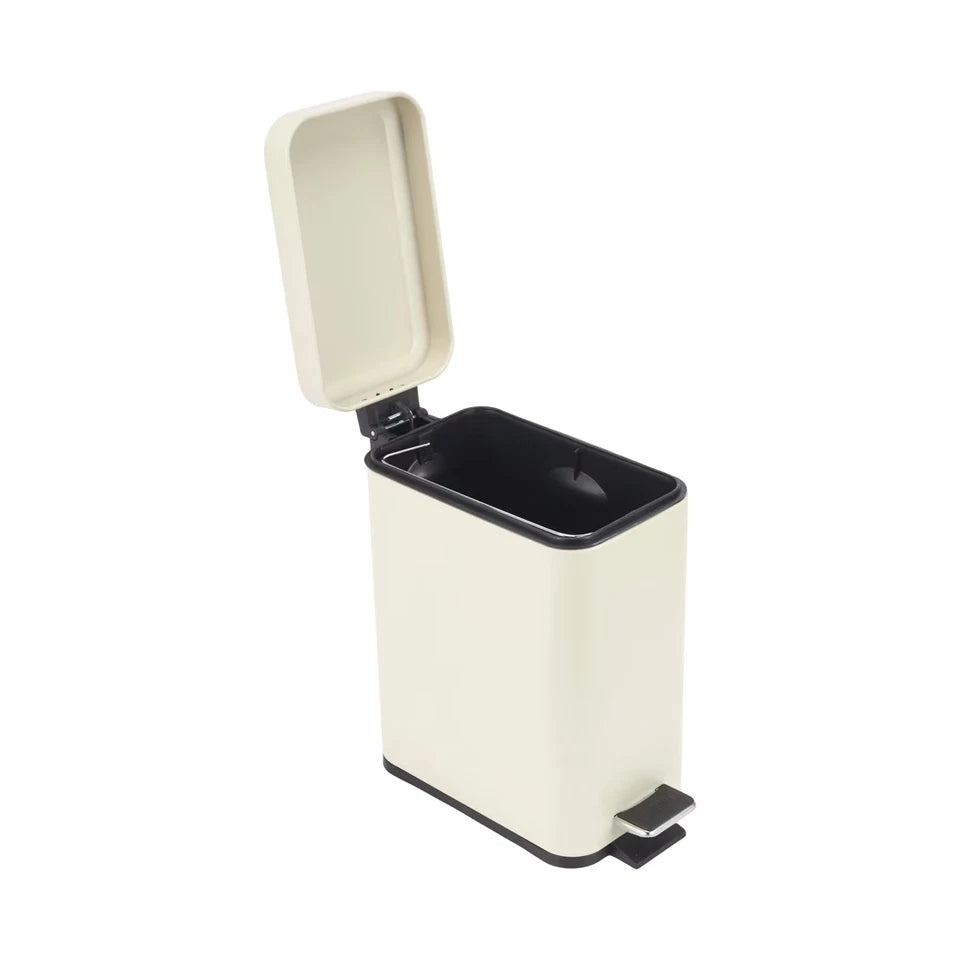 5L Bathroom Rubbish Bin Garbage Dust Waste Trash Toilet Small Slim Lid Pedal Bin