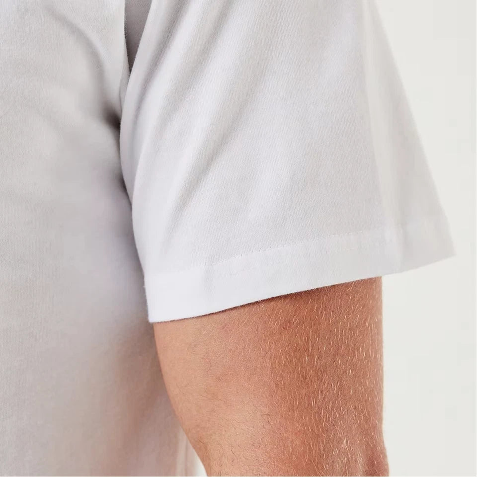 Men's Heavy Premium Cotton Plain Blank T-shirt Basic Tee White Black Grey New AU