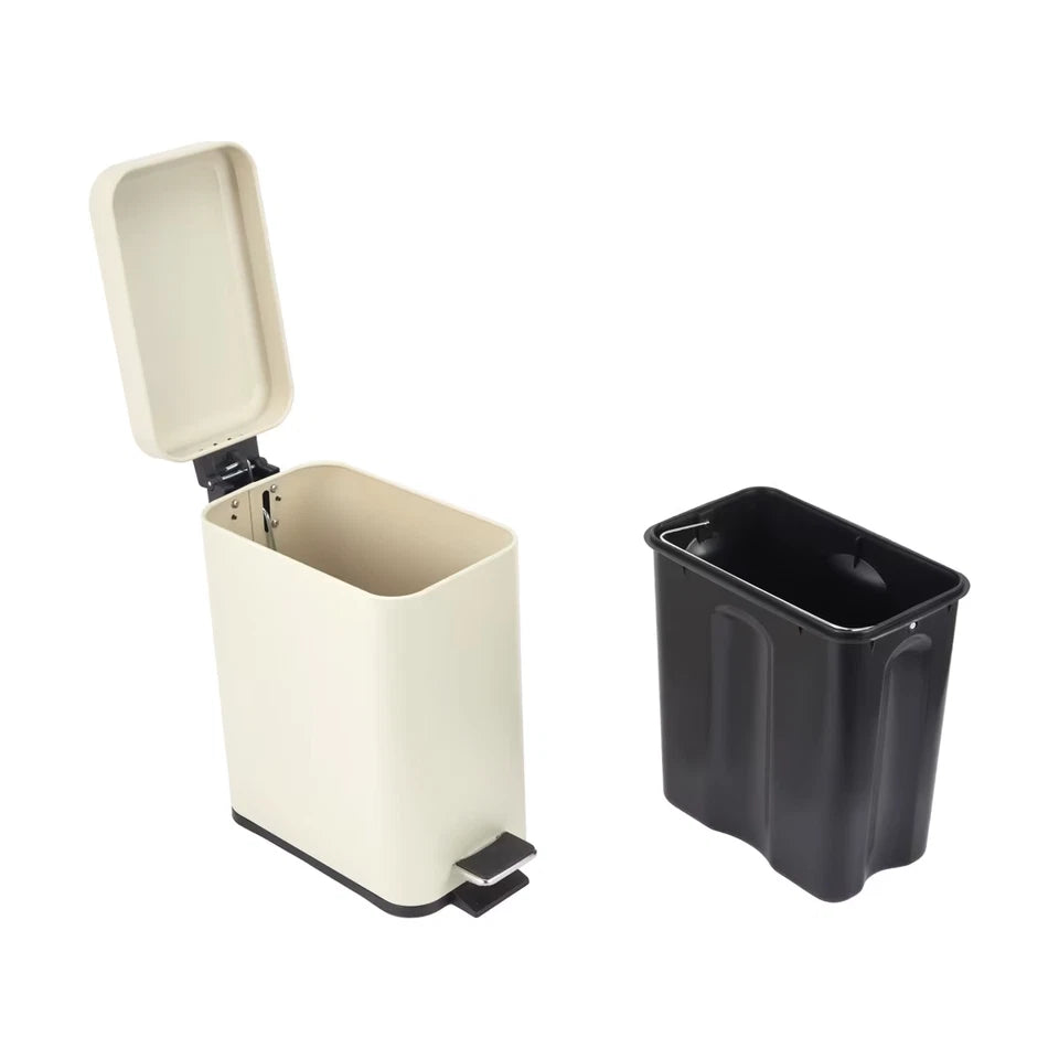 5L Bathroom Rubbish Bin Garbage Dust Waste Trash Toilet Small Slim Lid Pedal Bin