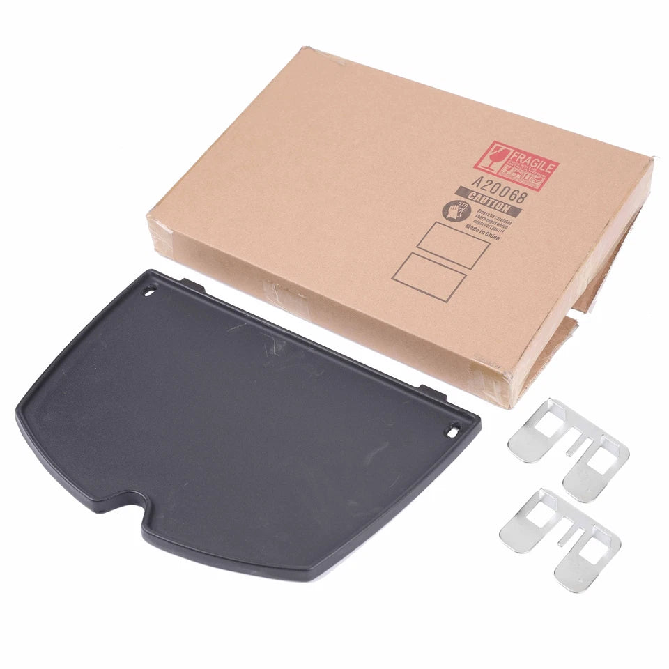 6558 Cast Iron Half Griddle Plate Compatible with Weber Baby Q100 Q120 Q1000 Q1200