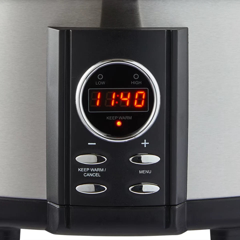 3L/5L/6.5 Slow Cooker With Ceramic Pot+Stainless Steel Overnight Cooker