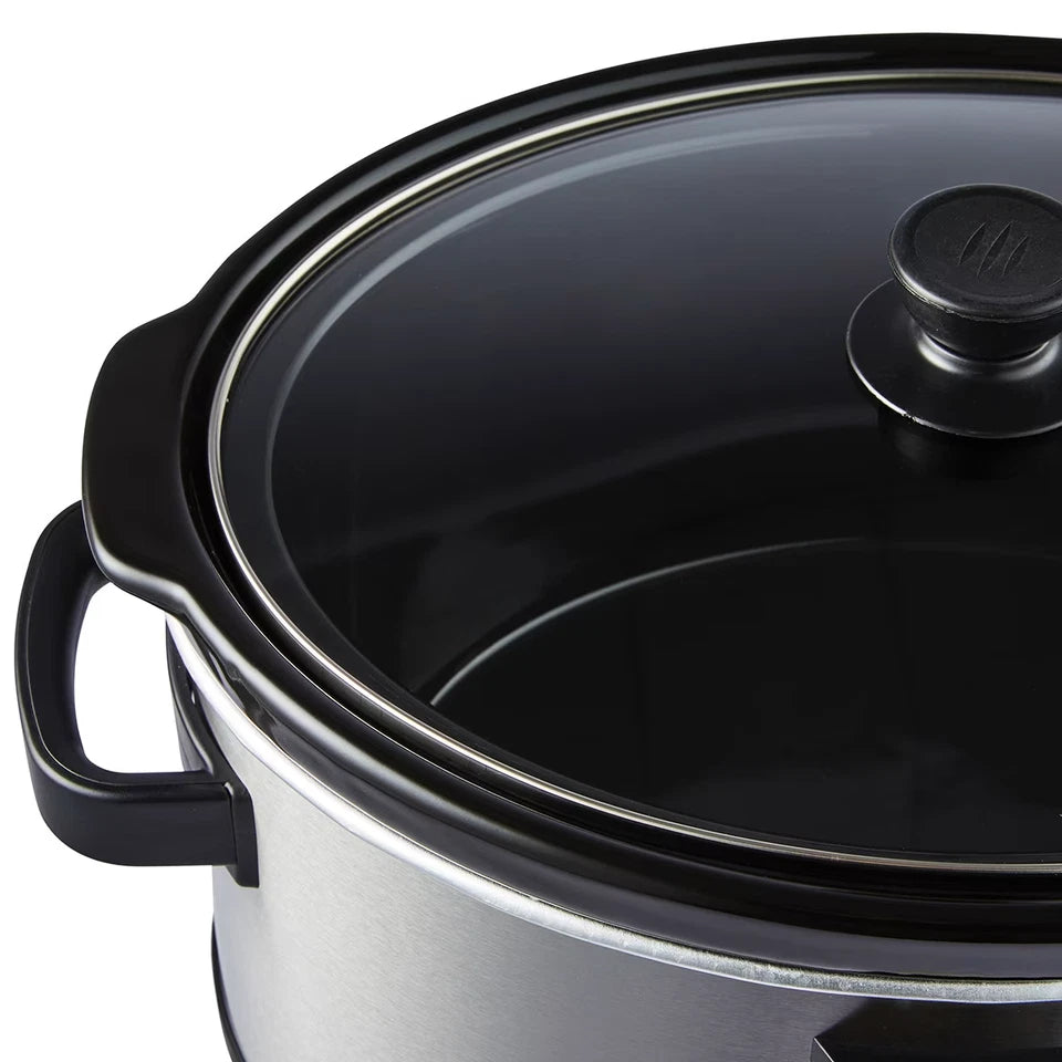 3L/5L/6.5 Slow Cooker With Ceramic Pot+Stainless Steel Overnight Cooker