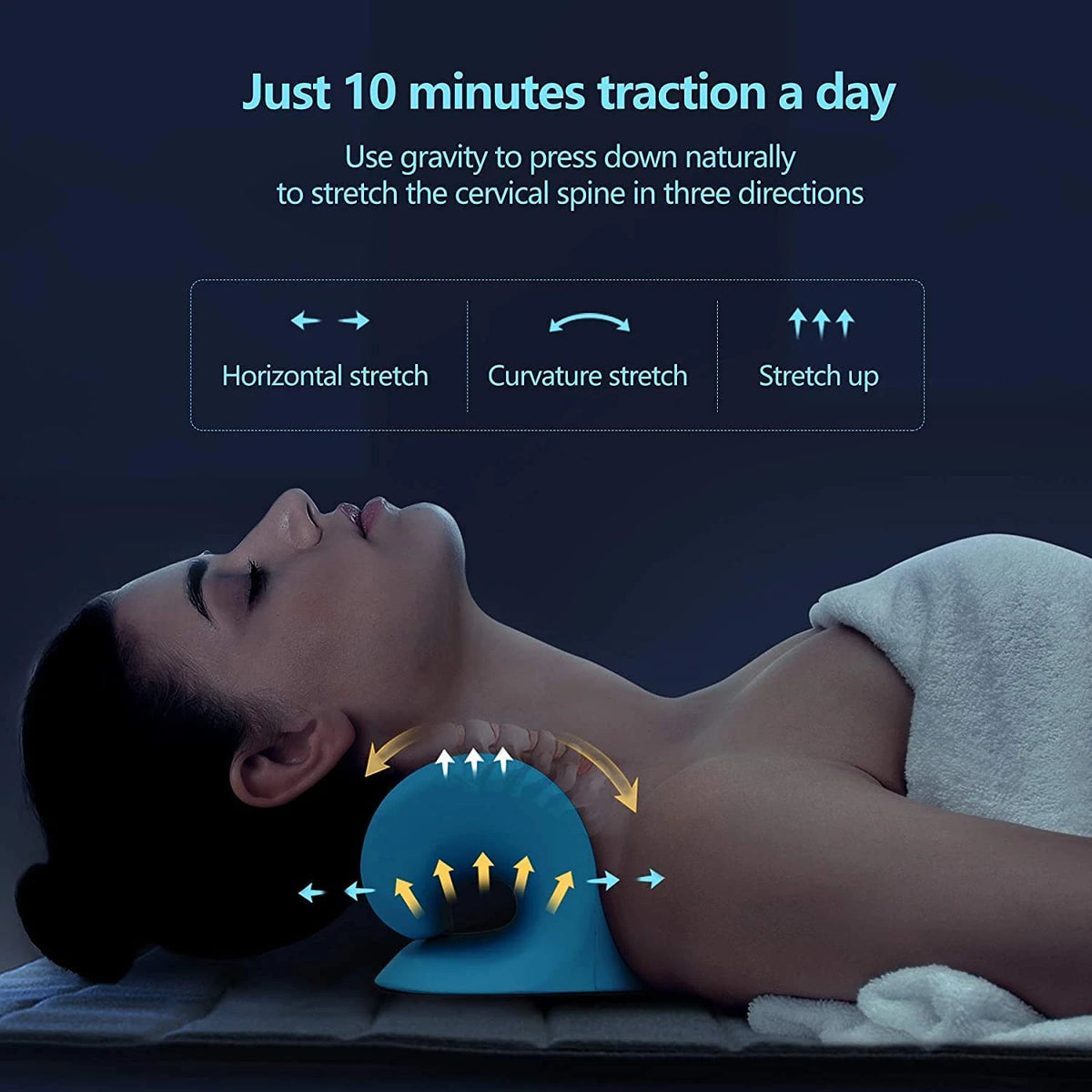 Neck Traction Pillow Original Cloud Shape Neck Stretcher Cervical Pain Relief AU