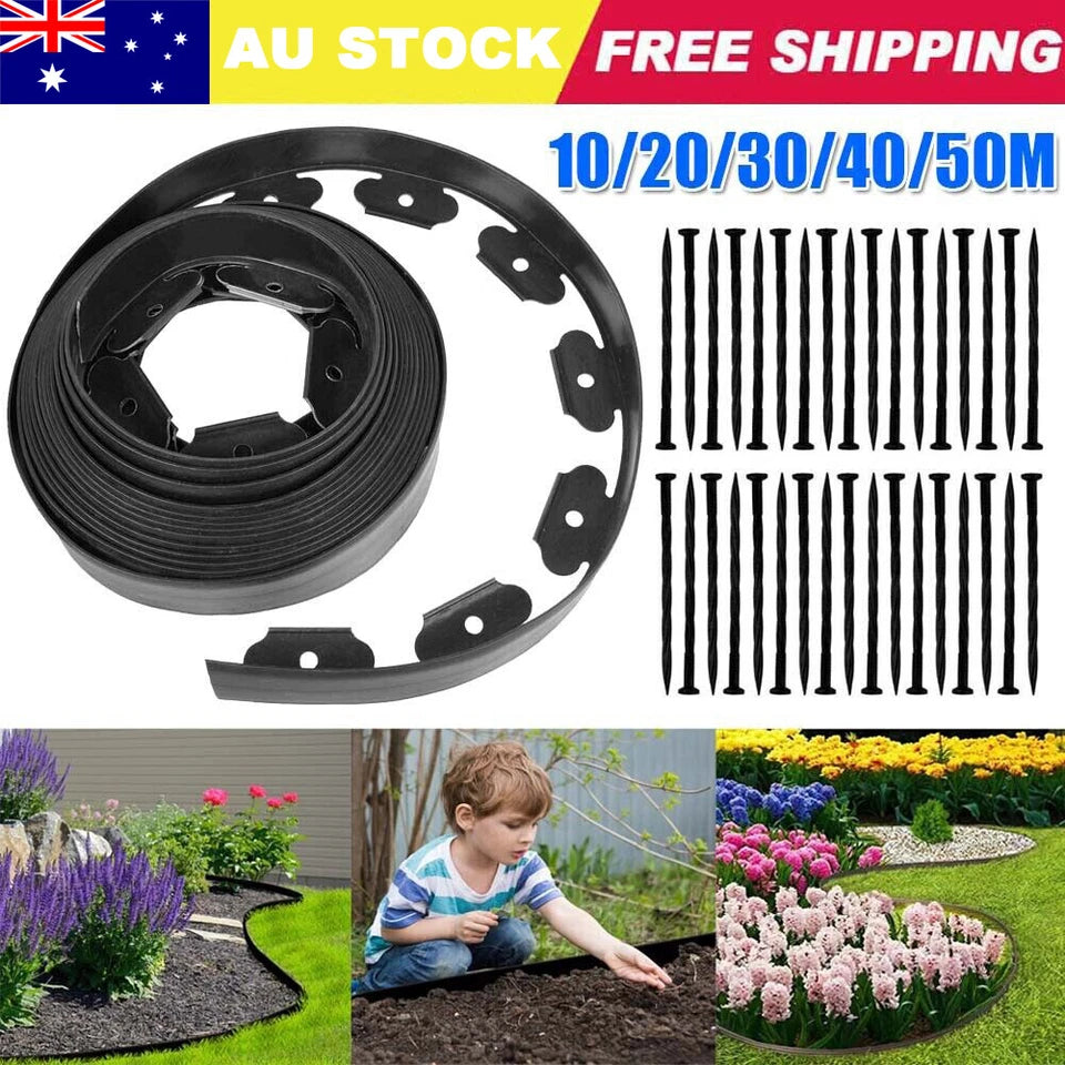 10M-50M Fence Landscape Garden Lawn Edging Border Flexible Plant Grass Barriers
