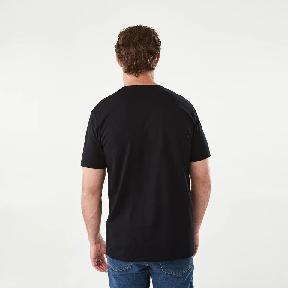 Men's Heavy Premium Cotton Plain Blank T-shirt Basic Tee White Black Grey New AU