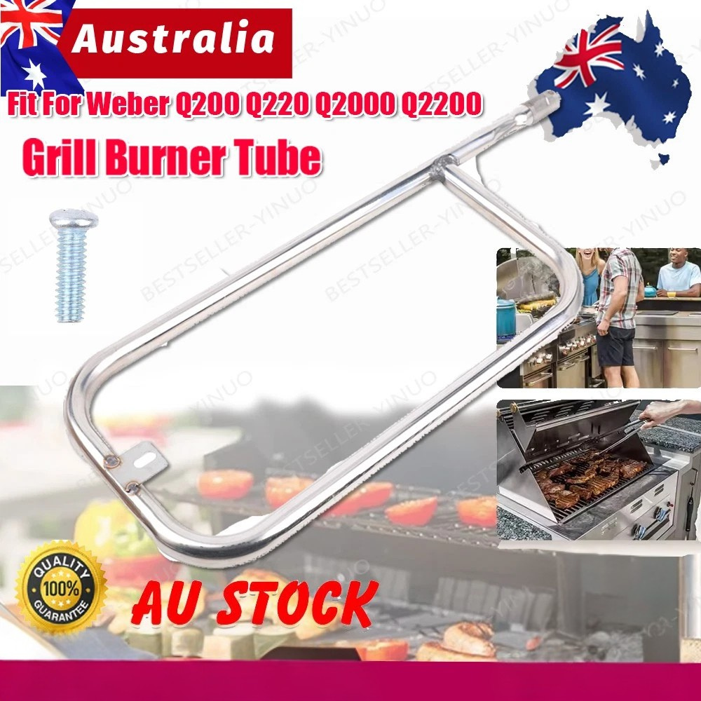 304 Stainless Steel Grill Burner Tube Kit Compatible with Weber Q200 Q220 Q2000 Q2200
