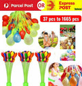 Self-Sealing Water Balloons Multicoloured Latex Beach Party Outdoor Game 111-1665pcs
