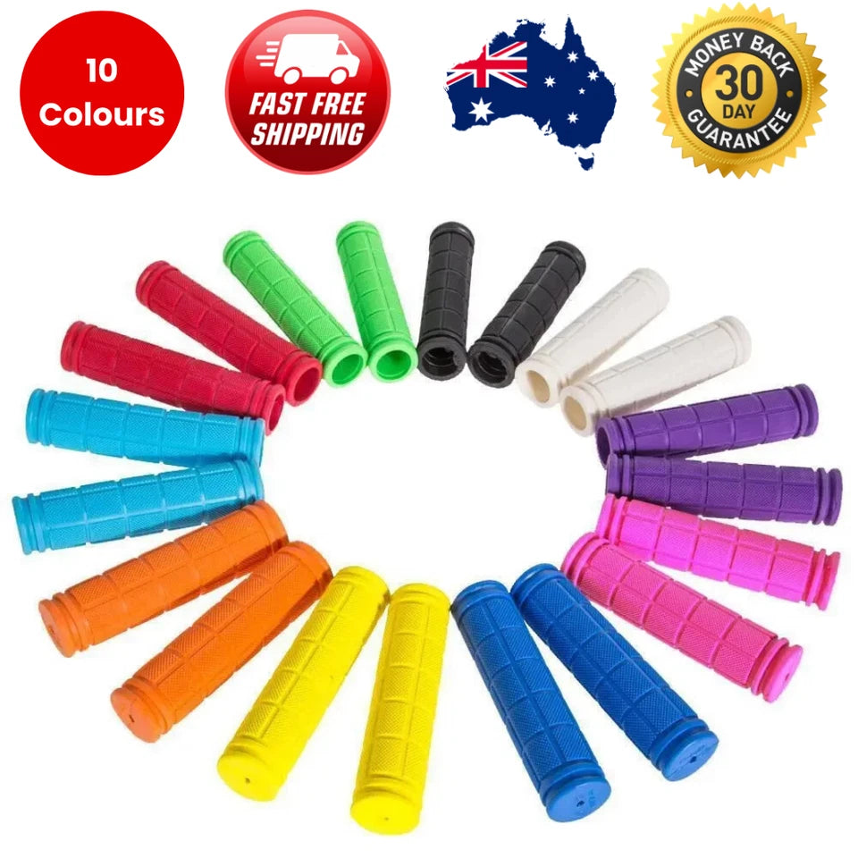 2PCS Bicycle Handle Bar Grips Silicone Soft BMX MTB Cycle Mountain Bike Scooter