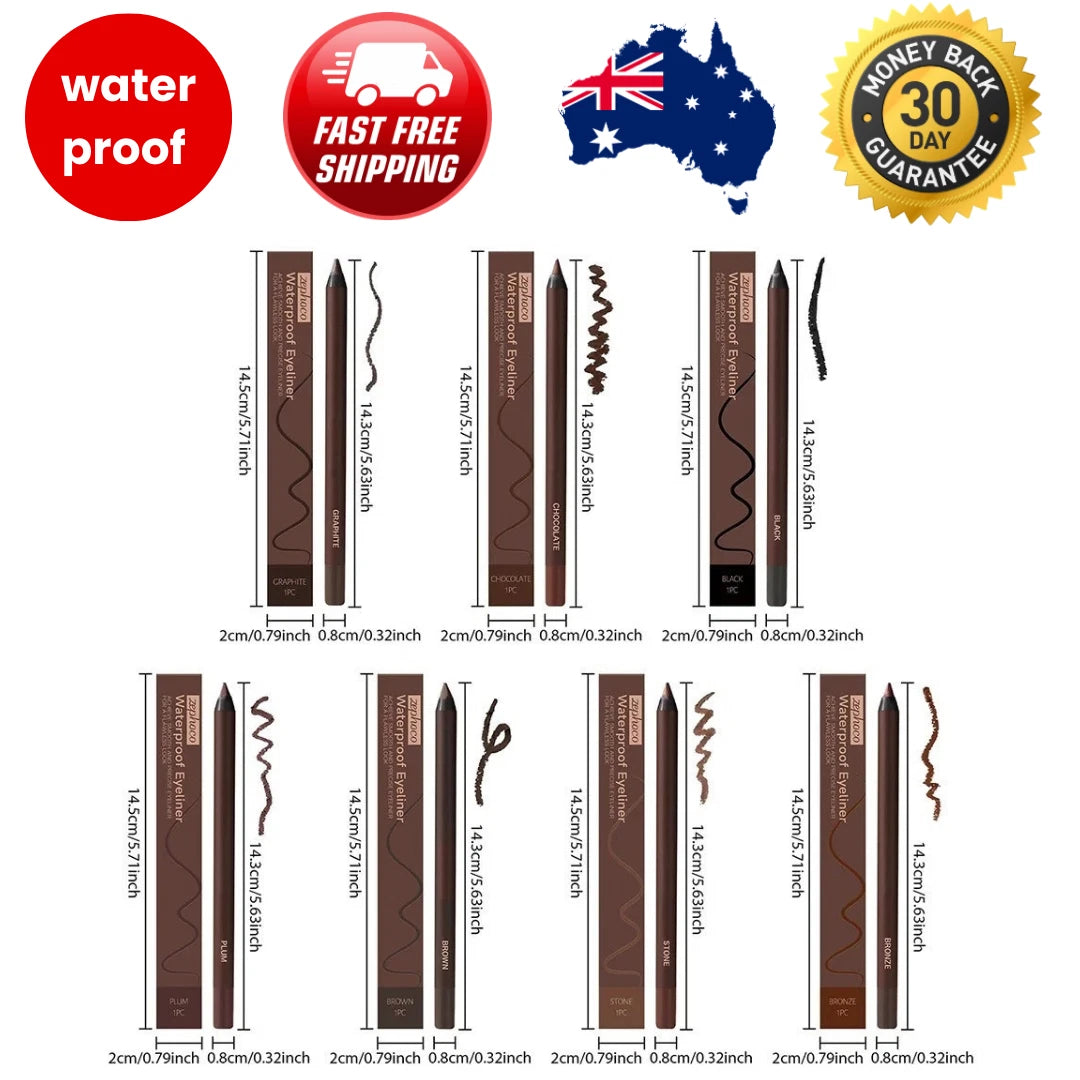 Persona Eyeliner Pencil Waterproof,24 Hr Waterproof Duo Sharpenable Eye Pencil