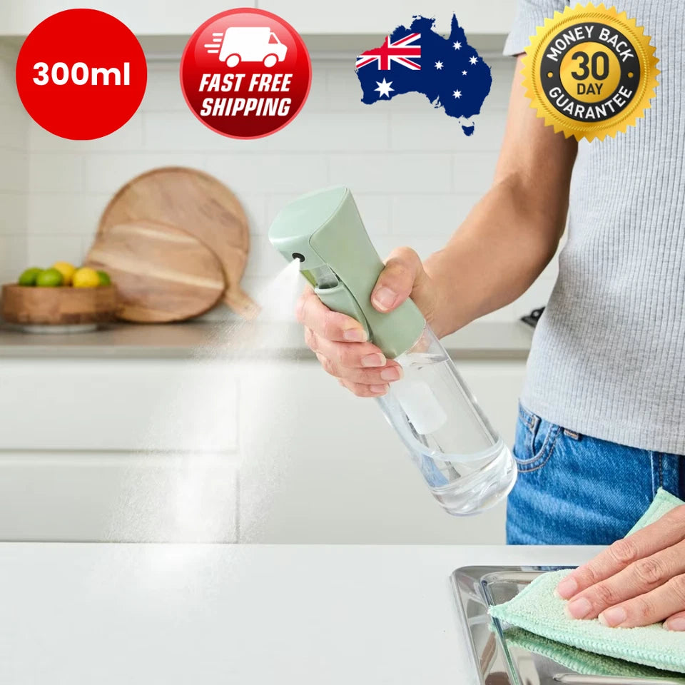 300ML Continuous Misting Cleaning Bottle Hair Water Spray Ultra Fine Mist Bottle