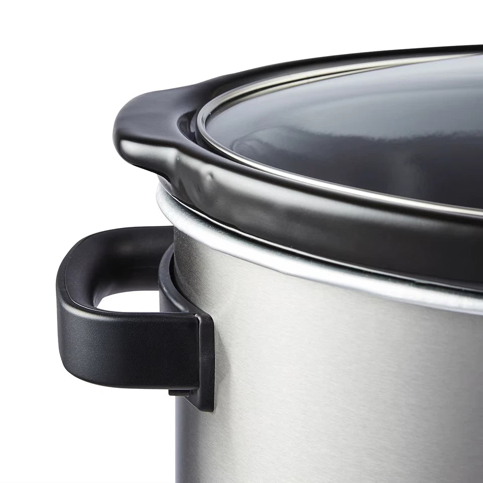 3L/5L/6.5 Slow Cooker With Ceramic Pot+Stainless Steel Overnight Cooker