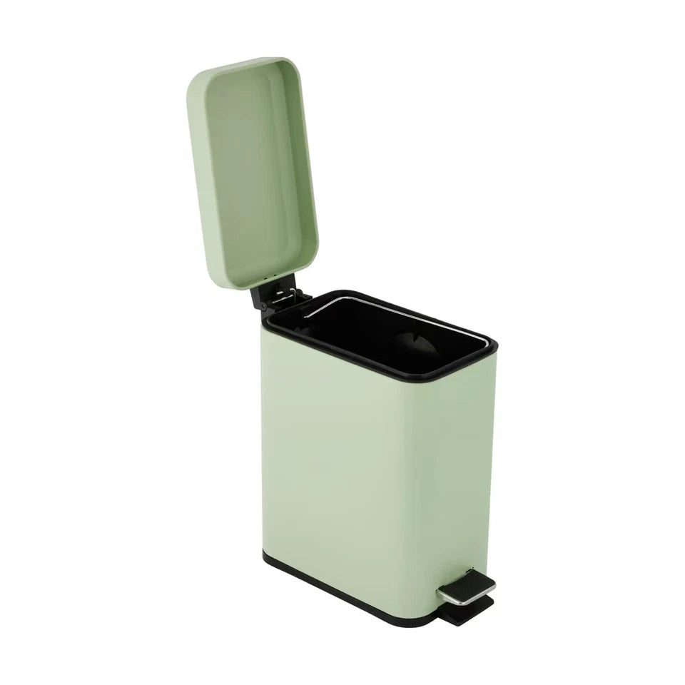 5L Bathroom Rubbish Bin Garbage Dust Waste Trash Toilet Small Slim Lid Pedal Bin