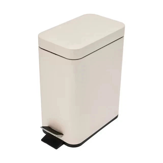 5L Bathroom Rubbish Bin Garbage Dust Waste Trash Toilet Small Slim Lid Pedal Bin