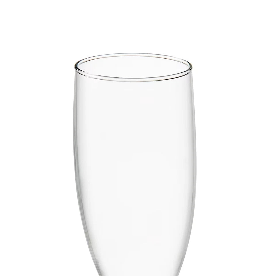 Set of 6 Everyday Drinking Glasses Highball Flute Tumblers Wine & water Glass