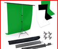 2X3M Backdrop Stand Kit Studio Black White Green Screen Photo Background+4 Clips