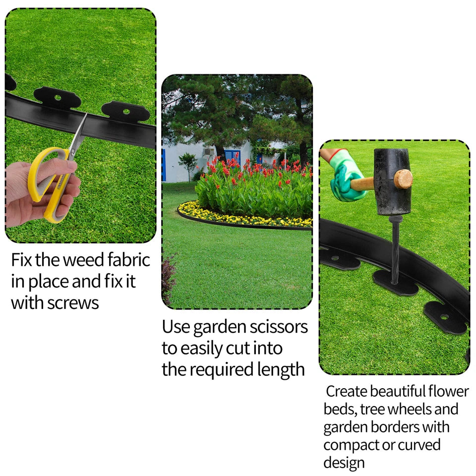 10M-50M Fence Landscape Garden Lawn Edging Border Flexible Plant Grass Barriers