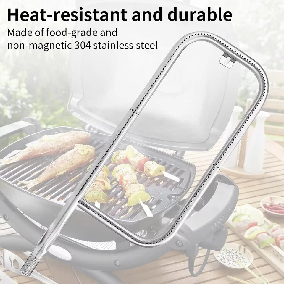 304 Stainless Steel Grill Burner Tube Kit Compatible with Weber Q200 Q220 Q2000 Q2200