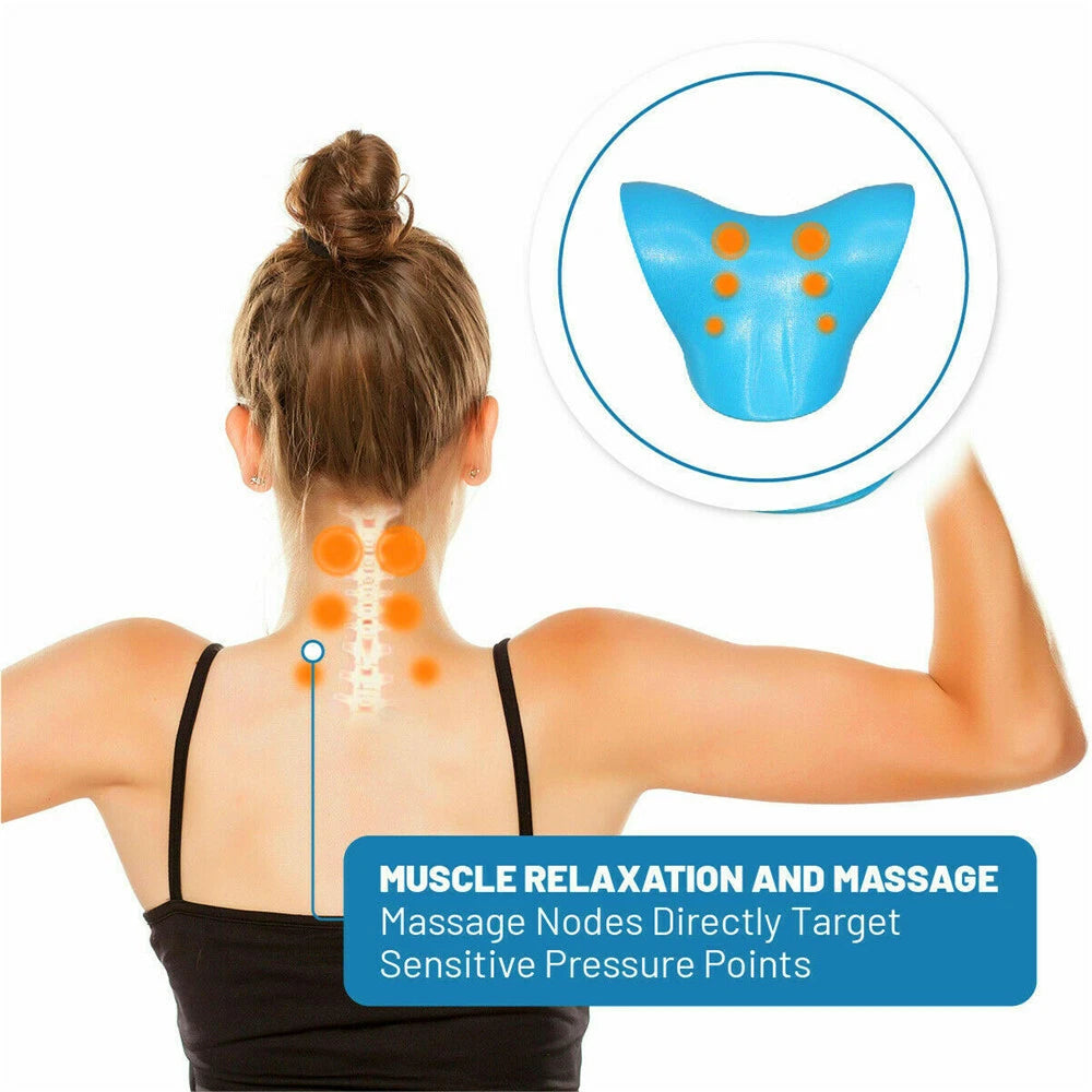 Neck Traction Pillow Original Cloud Shape Neck Stretcher Cervical Pain Relief AU