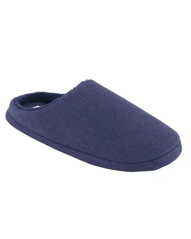 Scuff Slippers For Men's Grey and Navy Size Au 6/7,8/9,10/11,12/13 Round toe