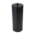 3pce Black Bathroom Accessories Set Rubbish Bin Toilet Brush Toilet Roll Holder