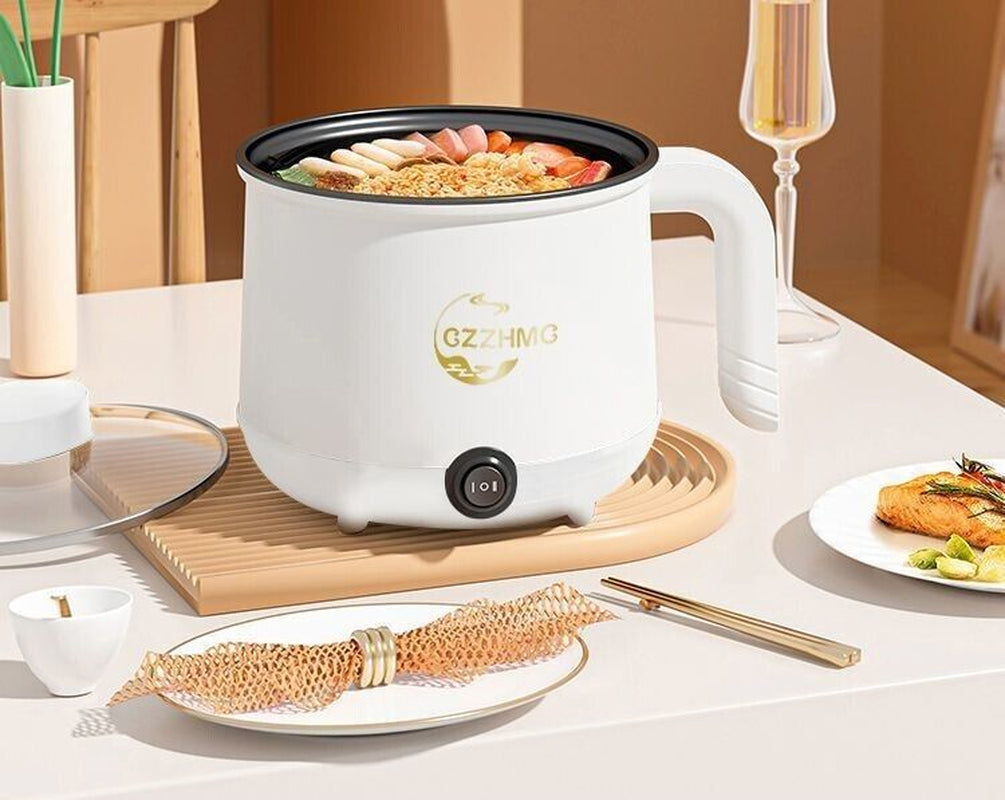 1.8L Portable Electric Mini Rice Cooker Non-Stick Soup Cooker Multi Cooking