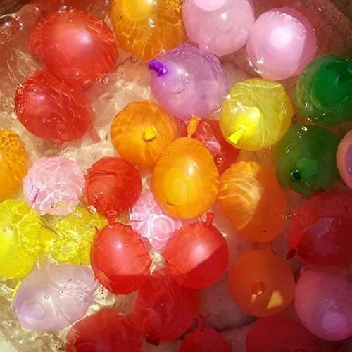 Self-Sealing Water Balloons Multicoloured Latex Beach Party Outdoor Game 111-1665pcs