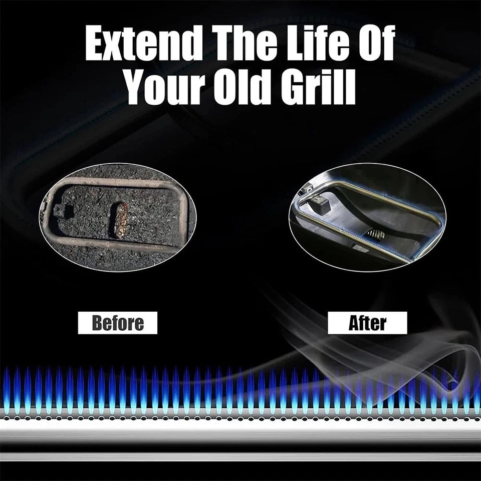 304 Stainless Steel Grill Burner Tube Kit Compatible with Weber Q200 Q220 Q2000 Q2200