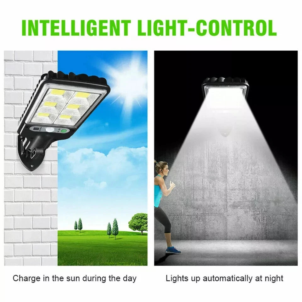 Solar Security Light Outdoor LED COB Wall Flood Light 5.5V 2.5W 1200mAh