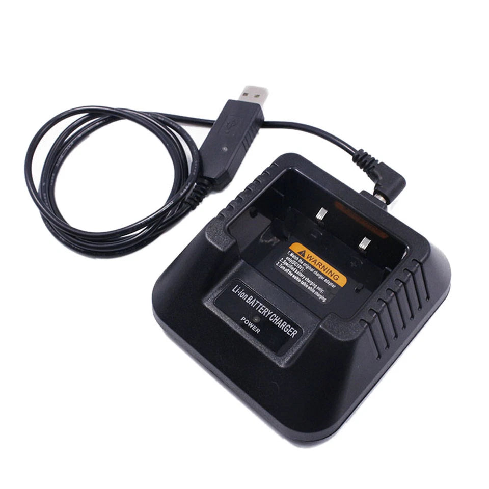 USB Battery Charger for Baofeng UV-5R UV-5RE DM-5R Walkie Talkie Radio 8.4V