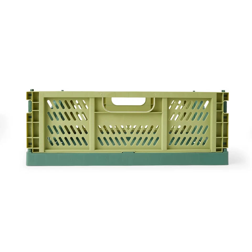 Collapsible Crate Plastic Folding Storage Container Basket Box Small to Large