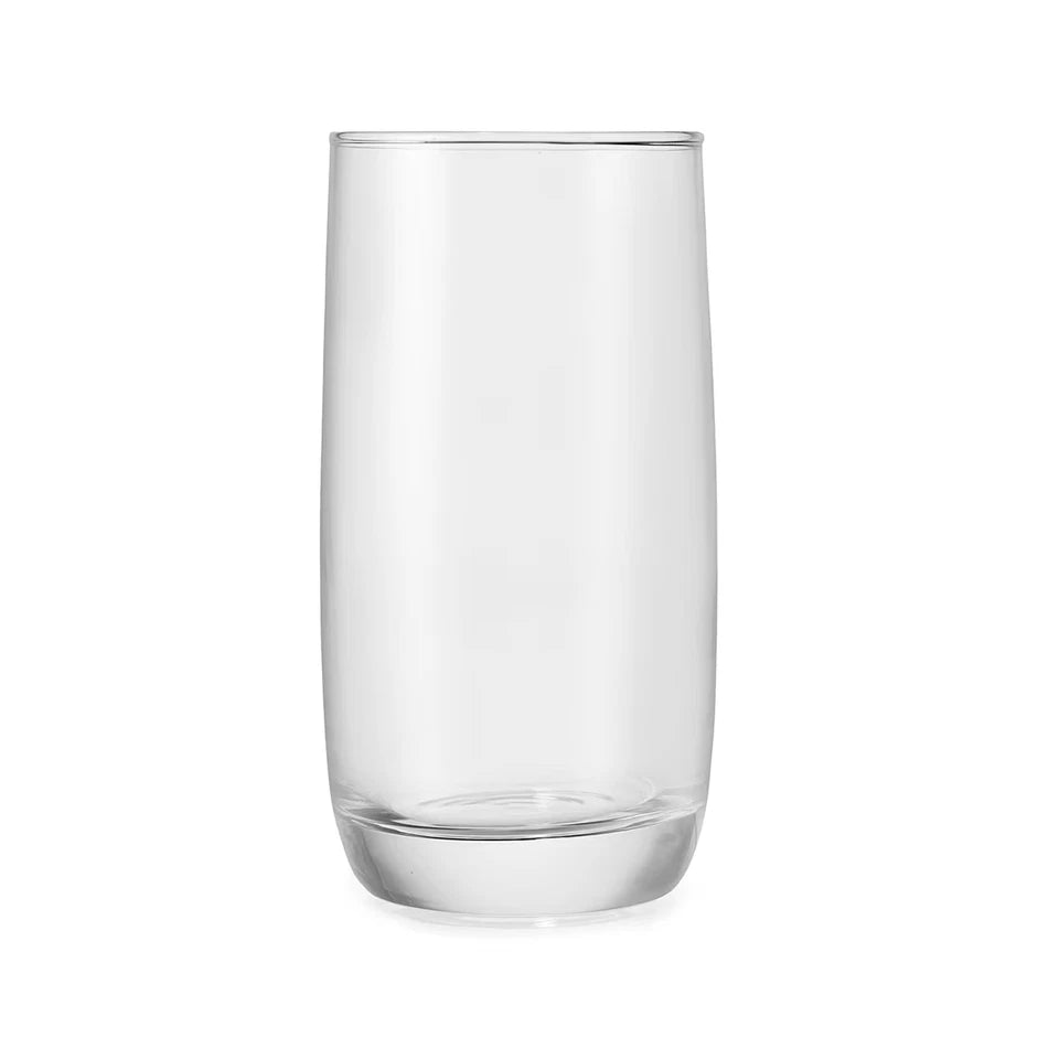 Set of 6 Everyday Drinking Glasses Highball Flute Tumblers Wine & water Glass