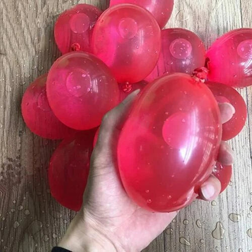 Self-Sealing Water Balloons Multicoloured Latex Beach Party Outdoor Game 111-1665pcs