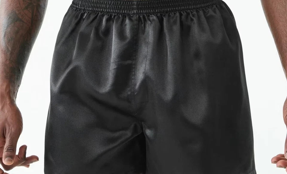 Men's 2 Pack Print Satin Polyester Multi Boxer Boxers