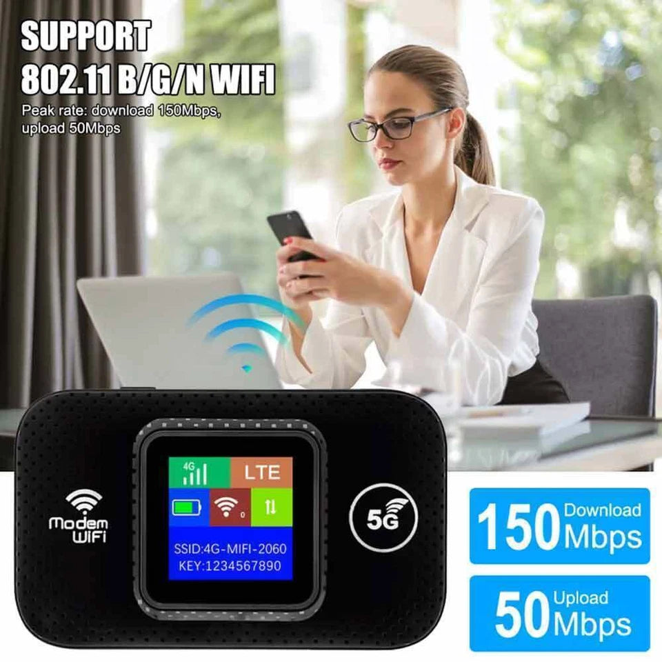 4G LTE WiFi Router Unlocked Portable Hotspot Modem 3000mAh Battery 10 Devices AU
