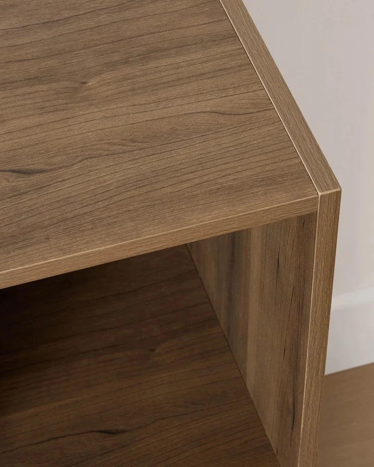 Branded 4 Cube Storage Shelf Bookshelf Display Unit Walnut Brown 60x60x29cm